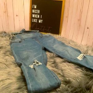 Blue Jean Overalls Skinny Fit
